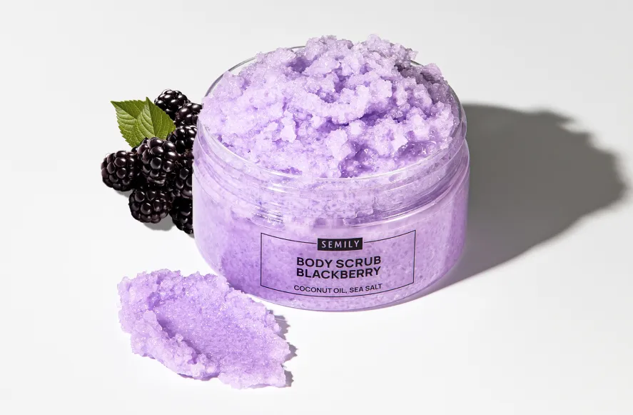 Скраб для тела с ароматом ежевики